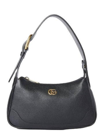 Aphrodite Double G Small Shoulder Bag Black - GUCCI - BALAAN 1