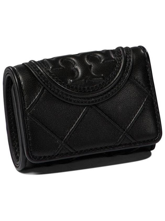 Fleming Small Half Wallet Black - TORY BURCH - BALAAN 3