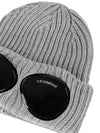 Signature Goggles Wool Beanie Grey - CP COMPANY - BALAAN 5