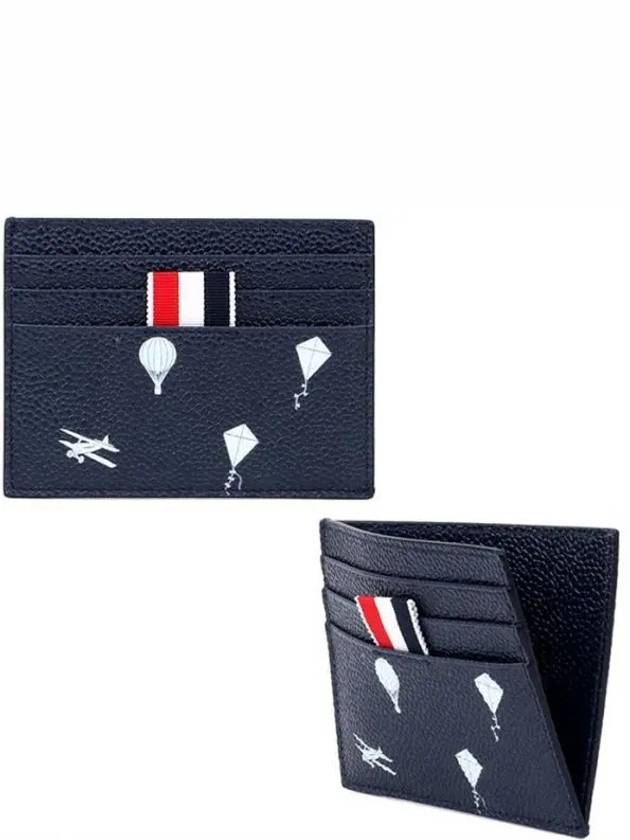 Compartment Icon Card Wallet Grey - THOM BROWNE - BALAAN 2