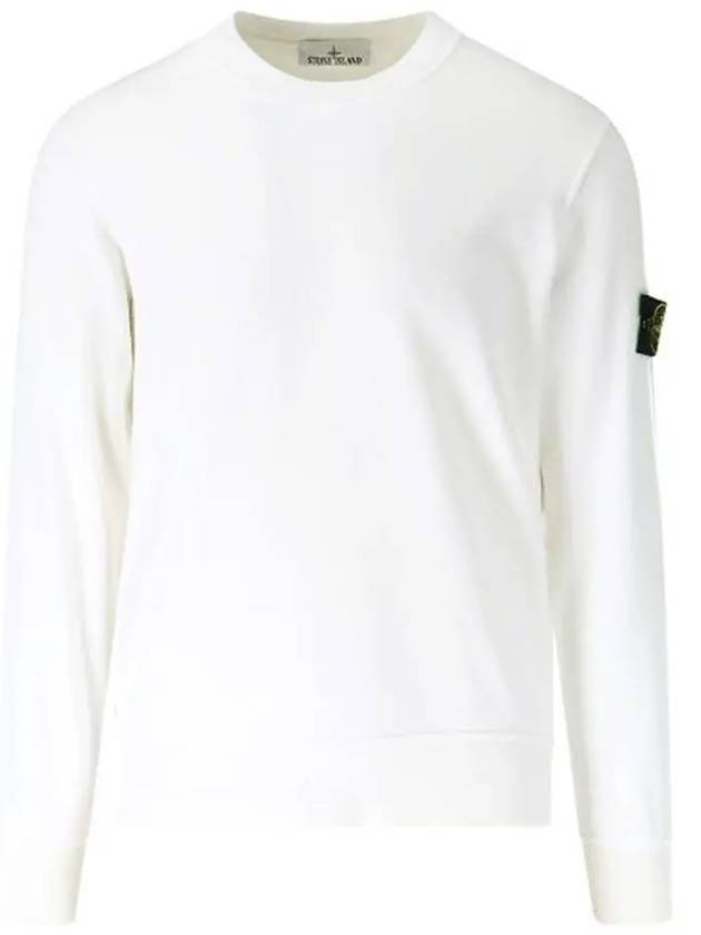 Wappen Patch Crew Neck Sweatshirt White - STONE ISLAND - BALAAN 2