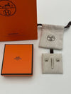 Hermes Mini Pop-Ache H Palladium Earrings Marron Glace - HERMES - BALAAN 8