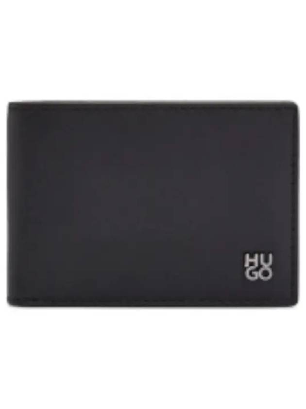 Stacked Logo Leather Men s Bifold Wallet - HUGO BOSS - BALAAN 1