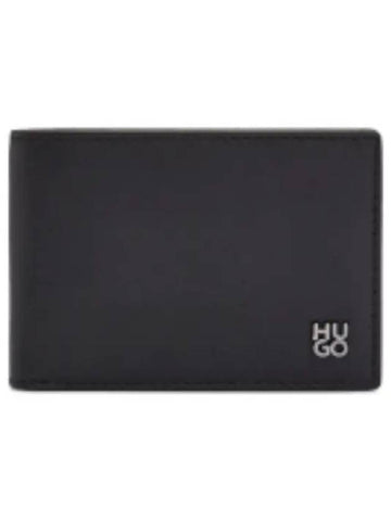 Stacked Logo Leather Men s Bifold Wallet - HUGO BOSS - BALAAN 1