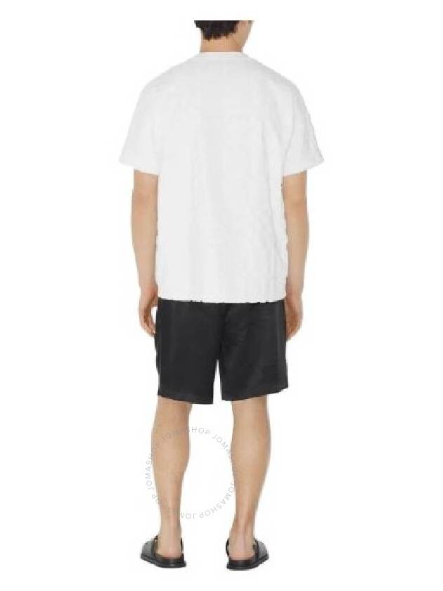 Burberry White Willesden Check Cotton T Shirt Size Large - BURBERRY - BALAAN 2