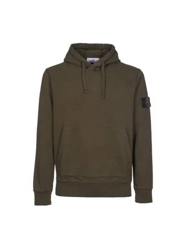 Signature Logo Patch Hoodie Olive - STONE ISLAND - BALAAN 2