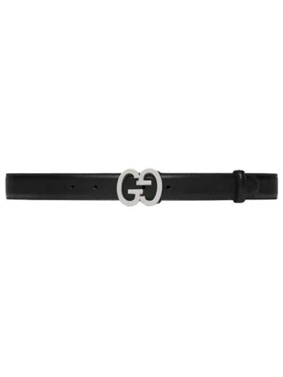 GG Superme Monogram Leather Buckle Belt - GUCCI - BALAAN 2