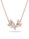 Lilia Butterfly Necklace Rose Gold - SWAROVSKI - BALAAN 3