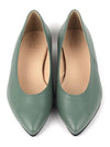 Mocha flat shoes green - LECHROMAQI - BALAAN 5