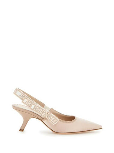 J'adior Satin Cotton Slingback Heels Nude - DIOR - BALAAN 1