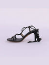 Interlocking G Strappy Sandal Heels Black - GUCCI - BALAAN 4