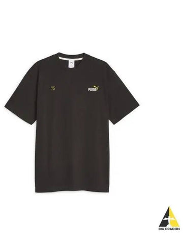 No 1 Logo Celebration Short Sleeve T Shirt Black 621739 01 - PUMA - BALAAN 1