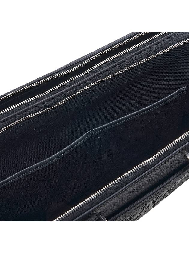 Gancini Embossed Briefcase 24 1364 NERO 0763369 - SALVATORE FERRAGAMO - BALAAN 10