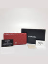 Women s A31509 Lambskin Red Timeless Classic Silver Logo Long Wallet - CHANEL - BALAAN 9