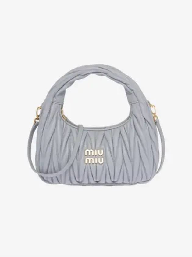 Wander Materasse Nappa Leather Mini Hobo Tote Bag Cornflower - MIU MIU - BALAAN 2