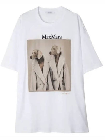 Taco Cotton T Shirt Short Sleeve Tee - MAX MARA - BALAAN 1