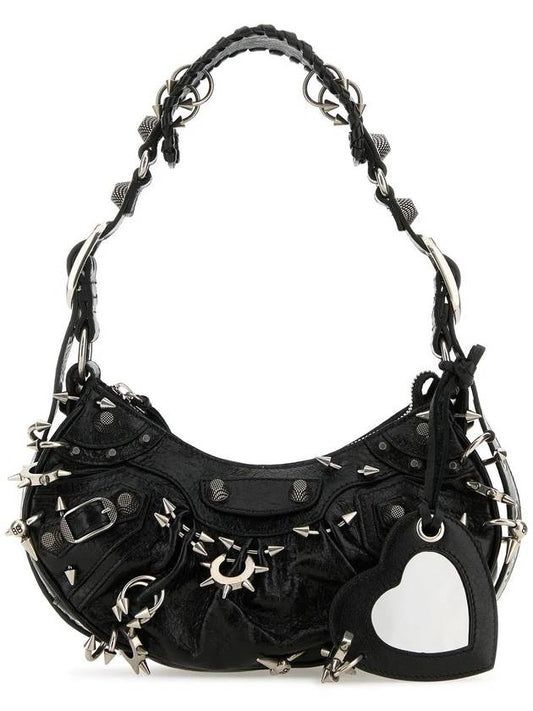 Le Cargol XS Metal Detail Shoulder Bag Black - BALENCIAGA - BALAAN 2