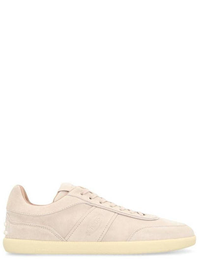 Taps Suede Low Top Sneakers Beige - TOD'S - BALAAN 2