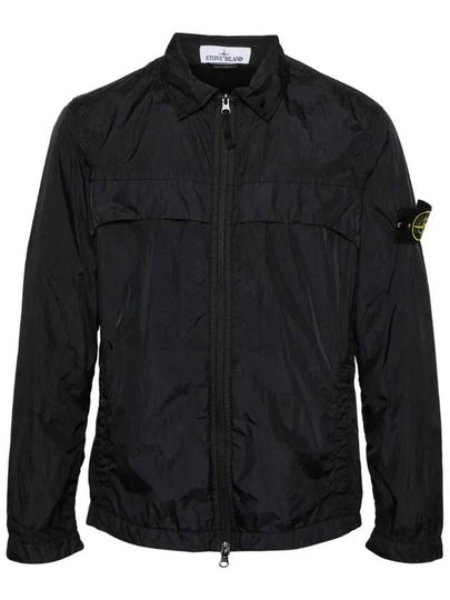 Garment Dyed Crinkle Reps R-NY Jacket Black - STONE ISLAND - BALAAN 2