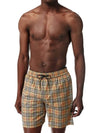 Men's Small Scale Check Drawstring Swim Shorts Beige - BURBERRY - BALAAN 3