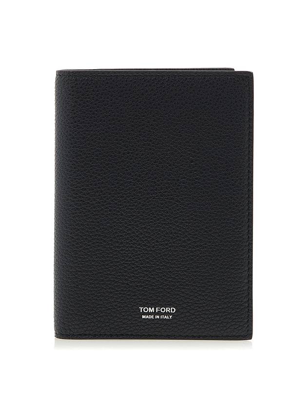 Men's T Line Leather Card Wallet Midnight Blue - TOM FORD - BALAAN 2