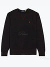 Embroidered Logo Pony Crew Neck Sweatshirt Black - POLO RALPH LAUREN - BALAAN 2