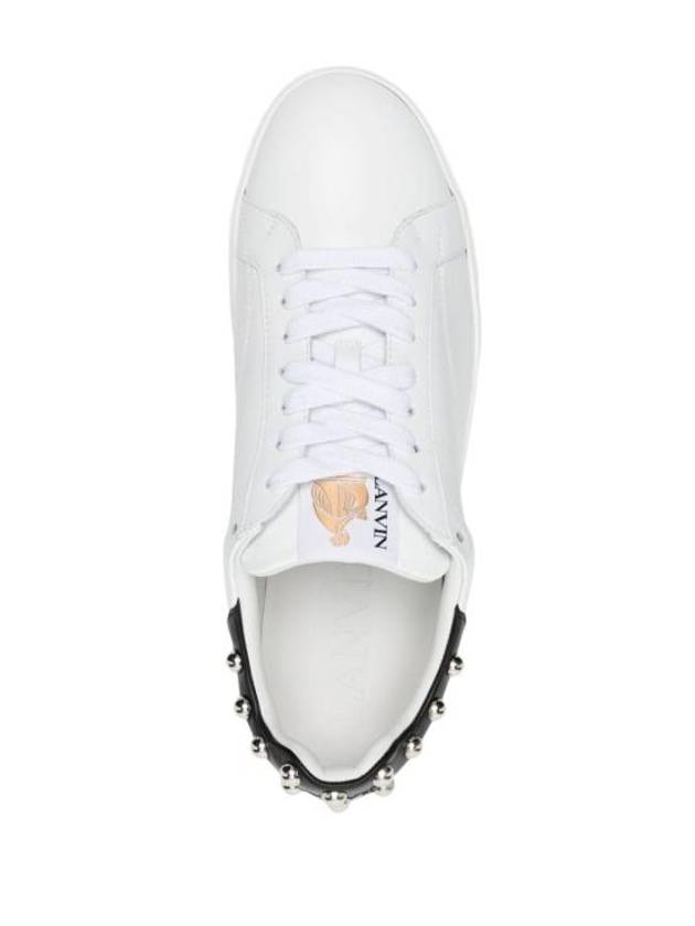 Women s Low Top Sneakers SKDK0ASTUD WHITESILVE BPG - LANVIN - BALAAN 4