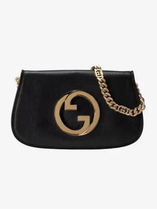 Blondie Interlocking G Shoulder Bag Black - GUCCI - BALAAN 2