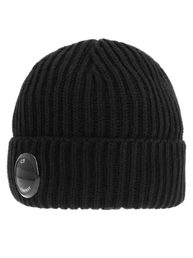 Extra Fine Merino Wool Beanie Navy - CP COMPANY - BALAAN 2