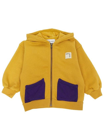 Kids brushed hooded zip up B224AC062 761 - BOBO CHOSES - BALAAN 1