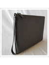 Intrecciato Strap Clutch Bag Grey - BOTTEGA VENETA - BALAAN 4