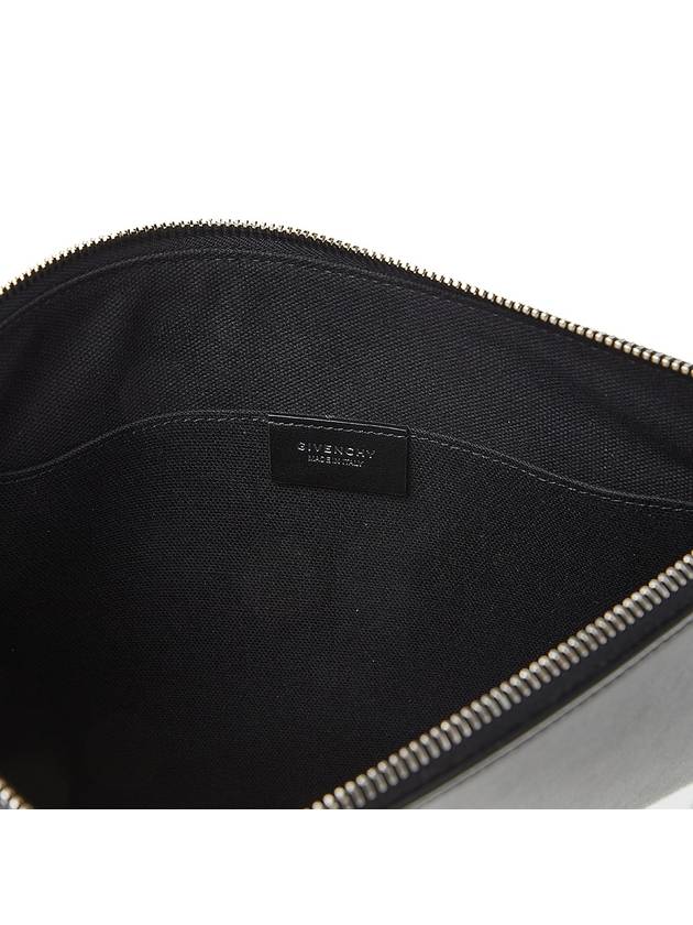 Cheeto Tag Effect 4G Leather Clutch Bag Black - GIVENCHY - BALAAN.