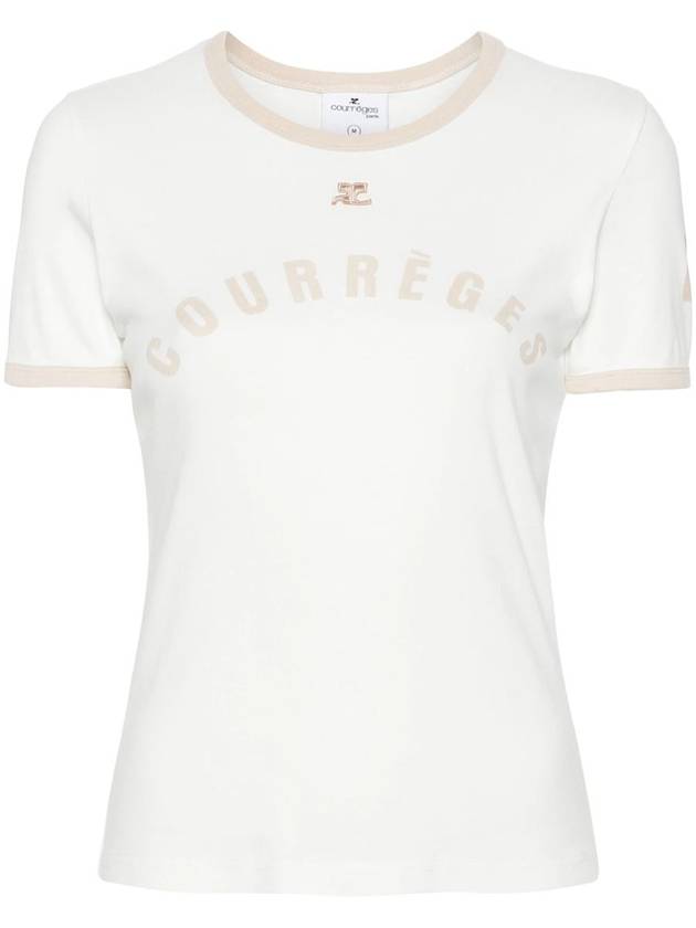 Courrèges T-Shirt With Contrasting Edge - COURREGES - BALAAN 1