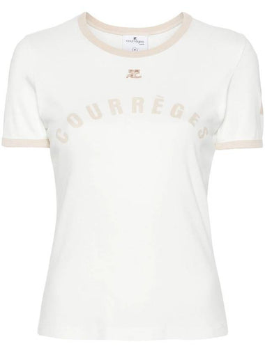 Courrèges T-Shirt With Contrasting Edge - COURREGES - BALAAN 1