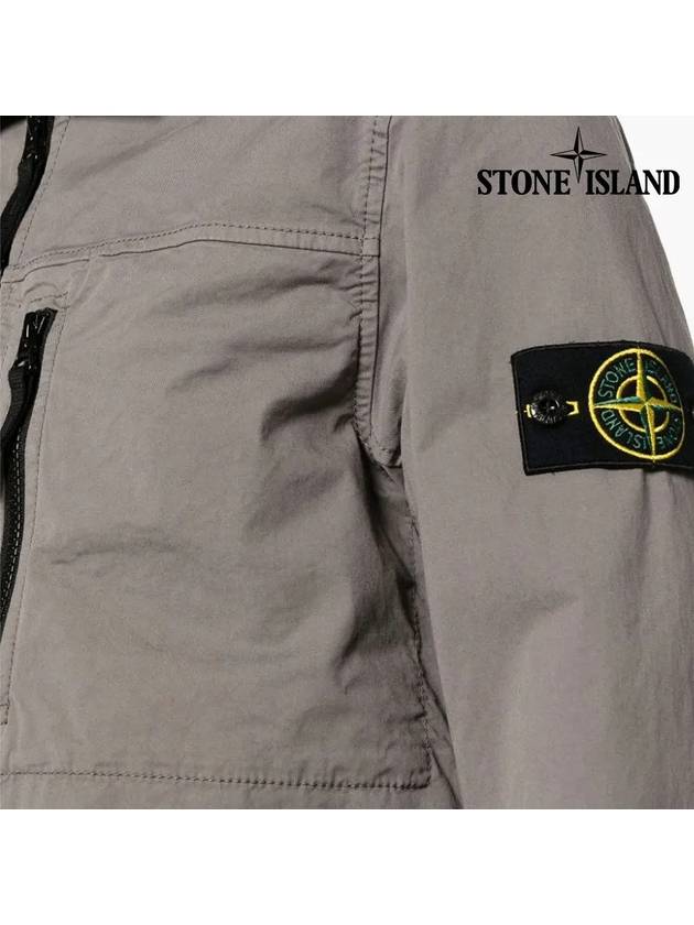 Supima Cotton Twill Stretch-TC Jacket Brown - STONE ISLAND - BALAAN 6