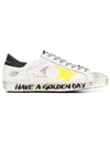 Superstar Star Leather Low Top Sneakers Yellow White - GOLDEN GOOSE - BALAAN 1