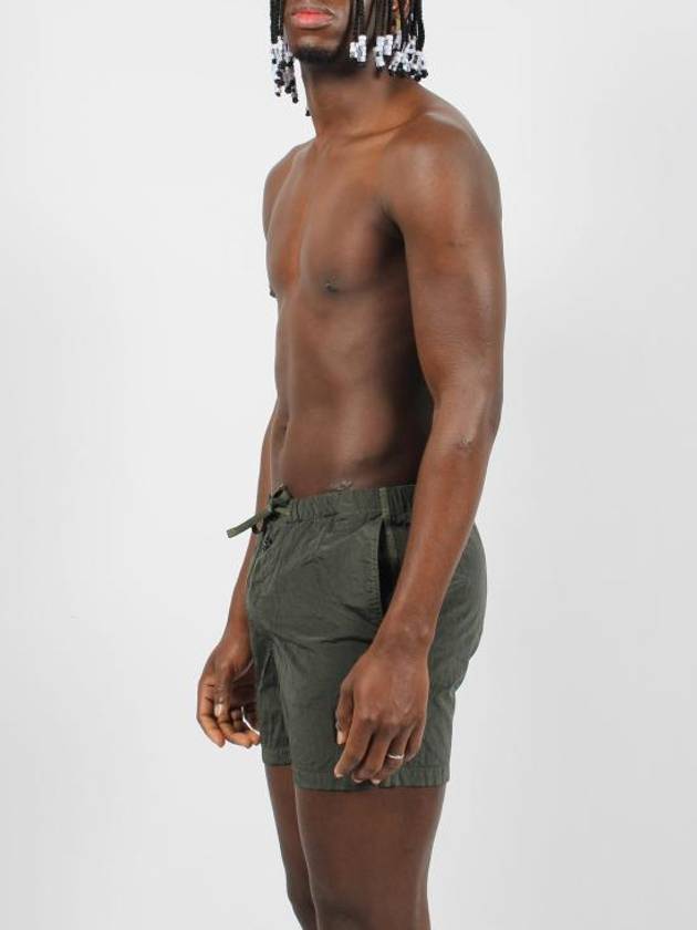 Swimming Nylon Trunk Shorts Dark Green - STONE ISLAND - BALAAN 4