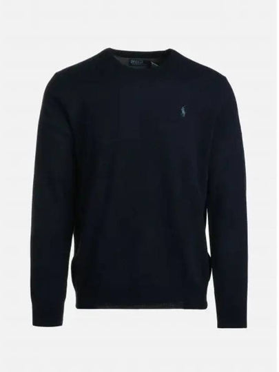 Logo Basic Pullover Knit Top Navy - POLO RALPH LAUREN - BALAAN 2