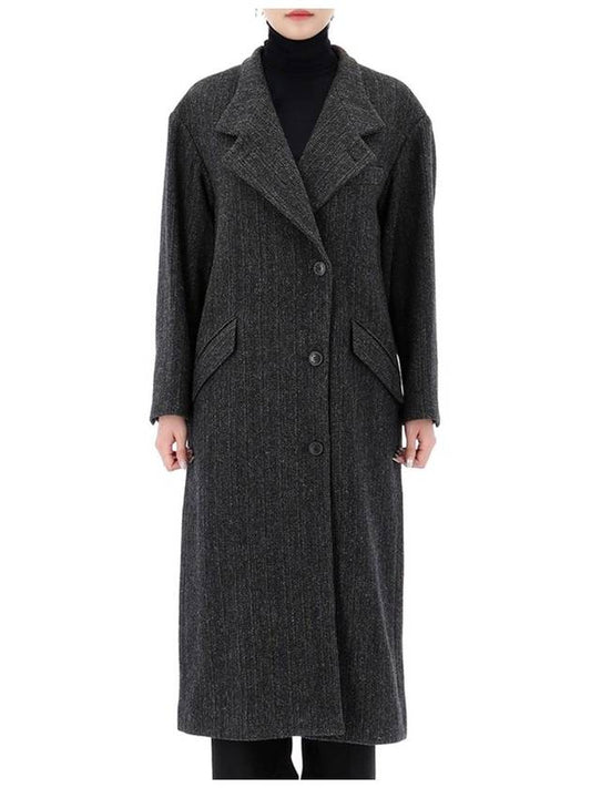 Women's Sabine Wool Single Coat Black - ISABEL MARANT - BALAAN 2