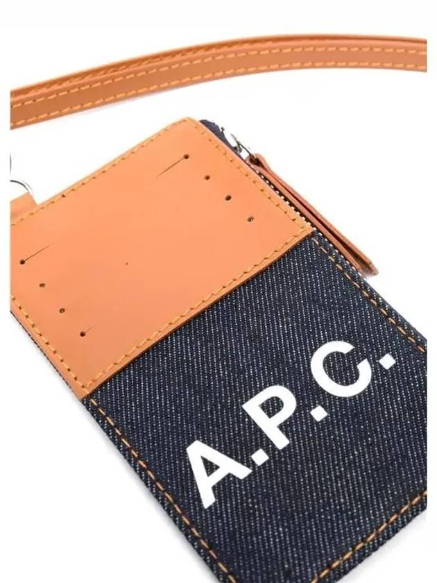 Axel Strap Leather Card Wallet Dark Brown - A.P.C. - BALAAN 3