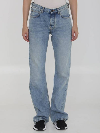 Low Waist Straight Jeans Blue - BALENCIAGA - BALAAN 2