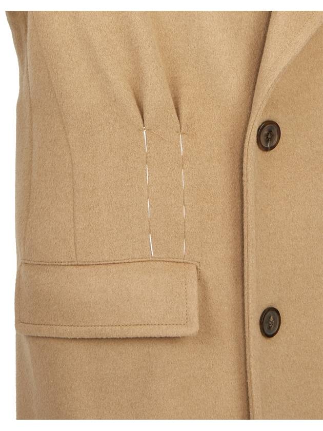 Men's Wool Double Coat Beige - MAISON MARGIELA - BALAAN 11