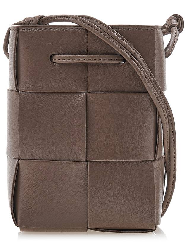 Intrecciato Cassette Small Bucket Bag Taupe Grey - BOTTEGA VENETA - BALAAN 2