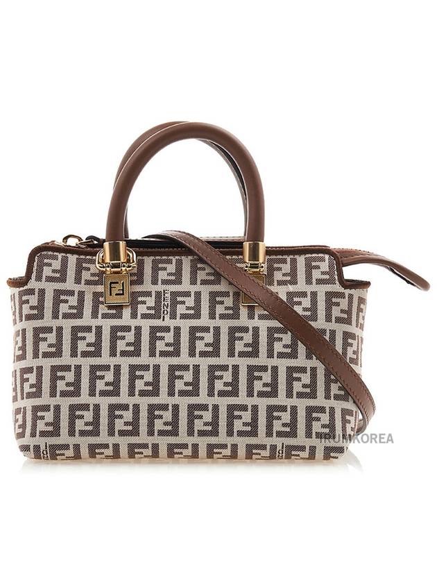 FF Small Fabric Tote Bag Brown - FENDI - BALAAN 2