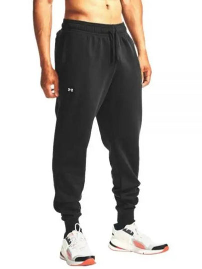 Men's Rival Fleece Jogger Track Pants Black - UNDER ARMOUR - BALAAN 2