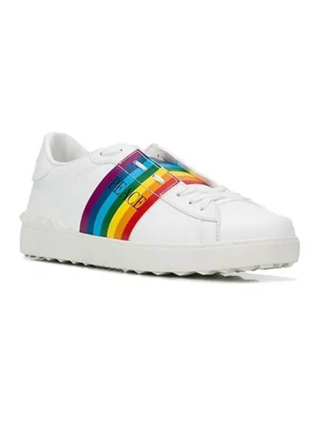 Rainbow Low Top Sneakers White - VALENTINO - BALAAN 5