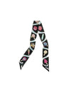 Funny Ice Cream Twilly Scarf Noir Blanc - HERMES - BALAAN 1