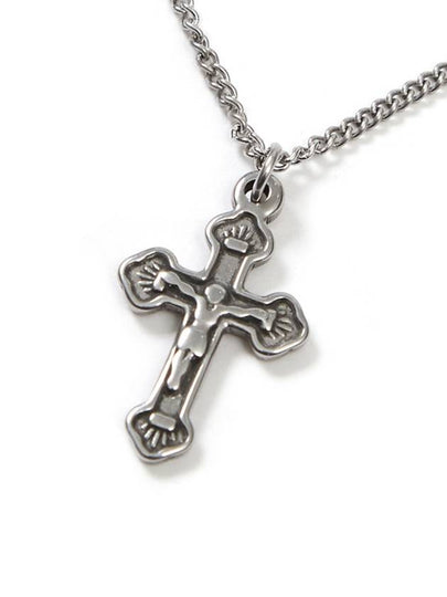 Byzantine Cross Pendant Necklace Silver - S SY - BALAAN 2