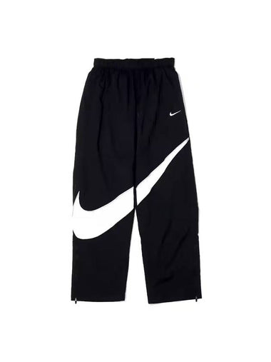 Sportswear Swoosh Woven Track Pants Black - NIKE - BALAAN 1