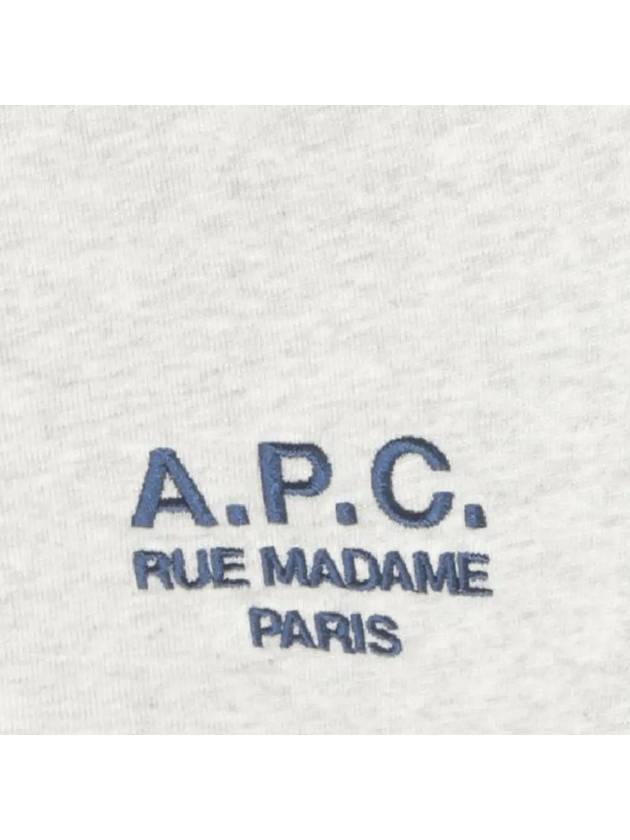 Denise Embroidered Logo Short Sleeve T-shirt Ecru - A.P.C. - BALAAN 5